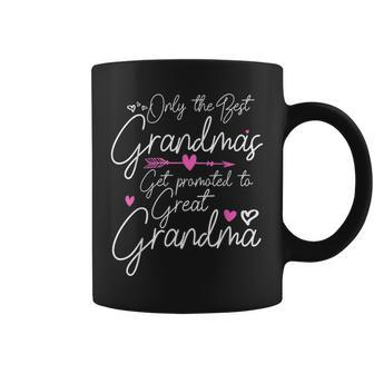 The Best Grandmas Get Promoted To Great Grandma Coffee Mug | Mazezy