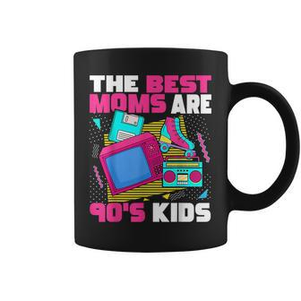 The Best Moms Are 90S Kids 90S Aesthetic Mothers Day Mom Gifts For Mom Funny Gifts Coffee Mug | Mazezy
