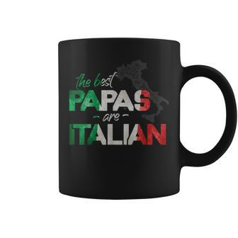 The Best Papas Are Italian - Funny Italy Country Flag Coffee Mug | Mazezy