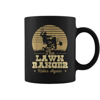 The Lawn Ranger Rides Again - Landscraper Mower Landscaping Coffee Mug - Seseable