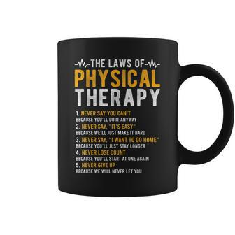 The Laws Of Physical Therapy – Physical Therapist Coffee Mug - Monsterry UK