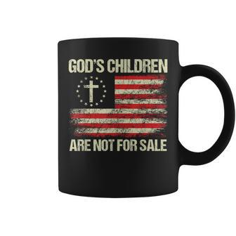 The Sounds Of Freedom Gods Children Are Not For Sale Flag Coffee Mug - Monsterry