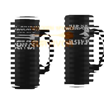 The Wooden Spoon Survivor Funny And Humor Gift Coffee Mug | Mazezy