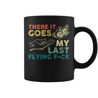 There It Goes My Last Flying F-Ck Funny Sarcastic Coffee Mug | Mazezy