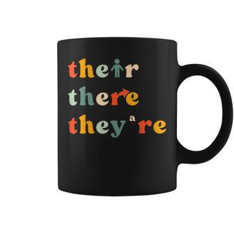 There Their Theyre English Grammar Teacher Back To School Coffee Mug - Monsterry UK