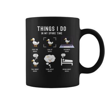 Things I Do In My Spare Time Ducks Funny Birds Gifts For Bird Lovers Funny Gifts Coffee Mug | Mazezy