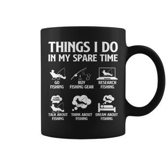 Things I Do In My Spare Time Fishing Boys Bass Fishing Coffee Mug - Seseable
