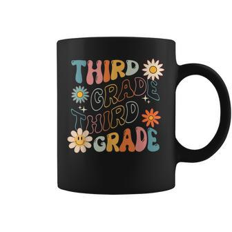 Third Grade Groovy Back To School Team Teacher Student Coffee Mug | Mazezy