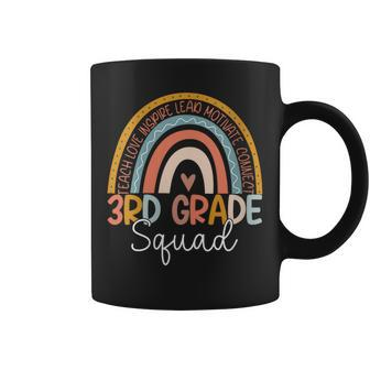 Third Grade Squad Teacher Boho Rainbow 3Rd Grade Team Coffee Mug | Mazezy AU