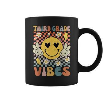 Third Grade Vibes 3Rd Grade Retro Teacher 1St Day Of School Gifts For Teacher Funny Gifts Coffee Mug | Mazezy