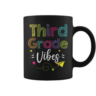 Third Grade Vibes Back To School Retro 3Rd Grade Teachers Coffee Mug - Seseable