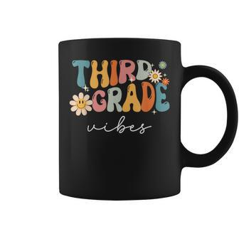 Third Grade Vibes For Girls Boys 3Rd Grade Teacher Kids Gifts For Teacher Funny Gifts Coffee Mug | Mazezy