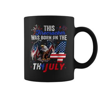 This Firecracker Was Born On The Fourth Of July Birthday Coffee Mug | Mazezy