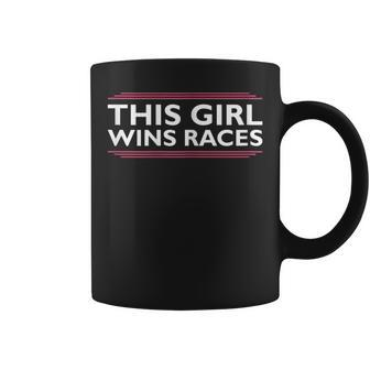 This Girl Wins Races I Cone And Racing Car Design Autocross Racing Funny Gifts Coffee Mug | Mazezy