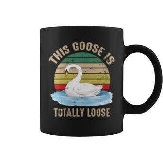 This Goose Is Totally Loose Retro Coffee Mug | Mazezy
