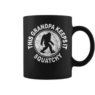 This Grandpa Keeps It Squatchy Bigfoot Apparel Coffee Mug | Mazezy