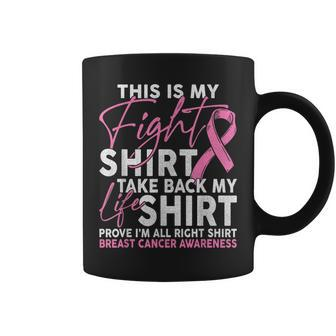 This Is My Fight Breast Cancer Fighter Pink Boxing Glove Coffee Mug | Mazezy