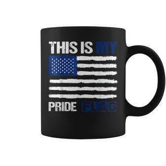 This Is My Pride Flag United States Usa Flag 4Th Of July Pride Month Funny Designs Funny Gifts Coffee Mug | Mazezy