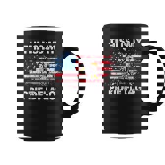 This Is My Pride Flag Usa American 4Th Of July Patriotic Patriotic Funny Gifts Coffee Mug | Mazezy