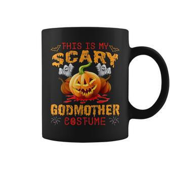This Is My Scary Godmother Costume Pumpkin Funny Halloween Coffee Mug | Mazezy