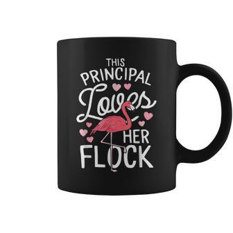 This Principal Loves Her Flock Flamingo Teacher School Gift Gifts For Teacher Funny Gifts Coffee Mug | Mazezy