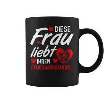 This Woman Loves Your Fireman Firefighter Husband Gift For Womens Gift For Women Coffee Mug | Mazezy