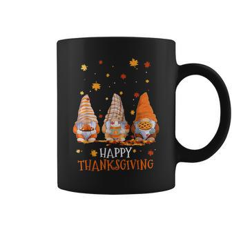 Three Gnomes Happy Thanksgiving Autumn Fall Pumpkin Spice Coffee Mug - Seseable