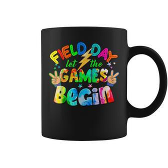 Tie Dye Funny Let The Games Begin Retro Field Day 2023 Coffee Mug