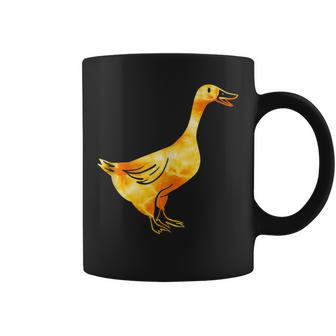 Tie-Dye Goose Golden Orange Retro & Vintage Goose Design Coffee Mug | Mazezy