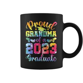 Tie Dye Proud Grandma Of A 2023 Senior Graduate Class 2023 Coffee Mug - Thegiftio UK