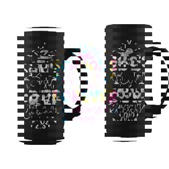 Tie Dye Schools Out Forever Retirement Teacher Coffee Mug | Mazezy