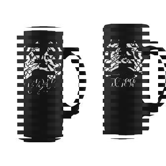 Till Death Skeleton Hands Couple Bride Halloween Wedding Coffee Mug - Thegiftio