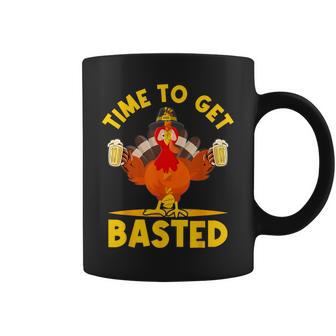 Time To Get Basted Thanksgiving Turkey Coffee Mug | Mazezy