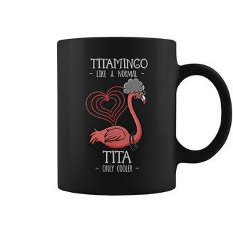 Titamingo Tita Flamingo Lover Auntie Aunt Fauntie Tia Aunty Flamingo Funny Gifts Coffee Mug | Mazezy