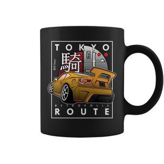 Tokyo Route Drag Racing Japanese Import Car Funny Car Guy Racing Funny Gifts Coffee Mug | Mazezy