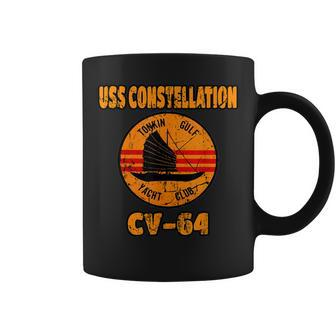 Tonkin Gulf Yacht Club Uss Constellation Cv64 War Veteran Coffee Mug | Mazezy