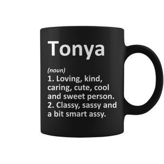 Tonya Definition Personalized Name Funny Birthday Gift Idea Coffee Mug | Mazezy