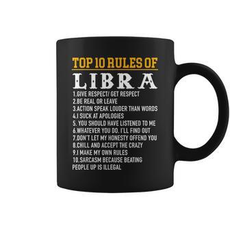 Top 10 Rules Of Libra September 23 October 22 Birthday Coffee Mug - Thegiftio UK
