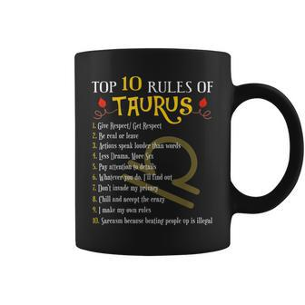 Top 10 Rules Of Taurus Zodiac Birthday Coffee Mug | Mazezy