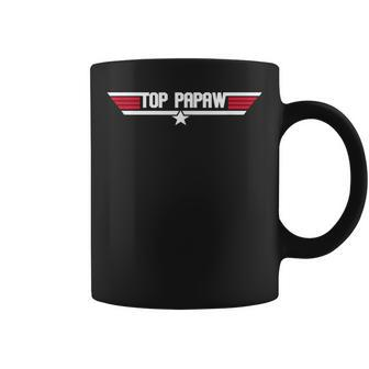 Top Papaw Funny Father Grandpa 80S Fathers Day Gift Coffee Mug | Mazezy