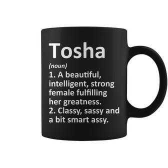 Tosha Definition Personalized Name Funny Christmas Gift Definition Funny Gifts Coffee Mug | Mazezy