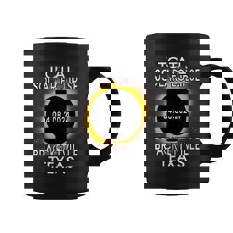 Total Solar Eclipse 2024 Brackettville Texas Totality Path Coffee Mug | Mazezy