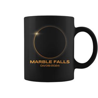 Total Solar Eclipse 2024 Marble Falls Texas Path Of Totality Coffee Mug | Mazezy