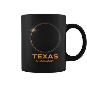 Total Solar Eclipse 2024 Totality Texas Texas Funny Designs Gifts And Merchandise Funny Gifts Coffee Mug | Mazezy