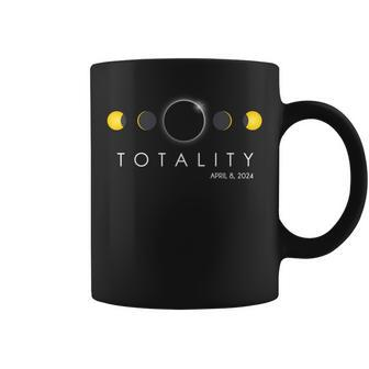 Total Solar Eclipse April 8 2024 Phases Totality Coffee Mug - Seseable