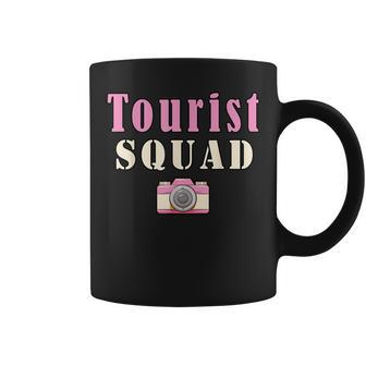 Tourist Squad Camera Girl Souvenir Vacation Travel Retro Coffee Mug | Mazezy