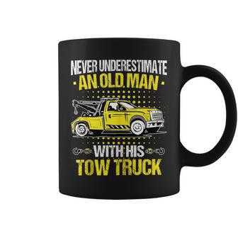 Tow Truck Never Underestimate An Old Man With His Tow Truck Coffee Mug - Thegiftio UK
