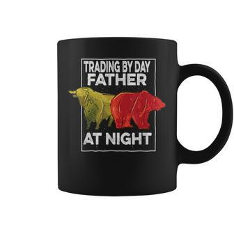 Trading By Day Father At Night Stock Market Trader Coffee Mug | Mazezy