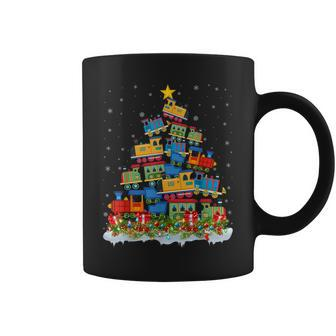 Train Lover Xmas Tree Santa Christmas Train Coffee Mug - Thegiftio UK