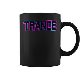 Trance With Uplifting Trance Vaporwave Glitch Remix Ed Coffee Mug | Mazezy